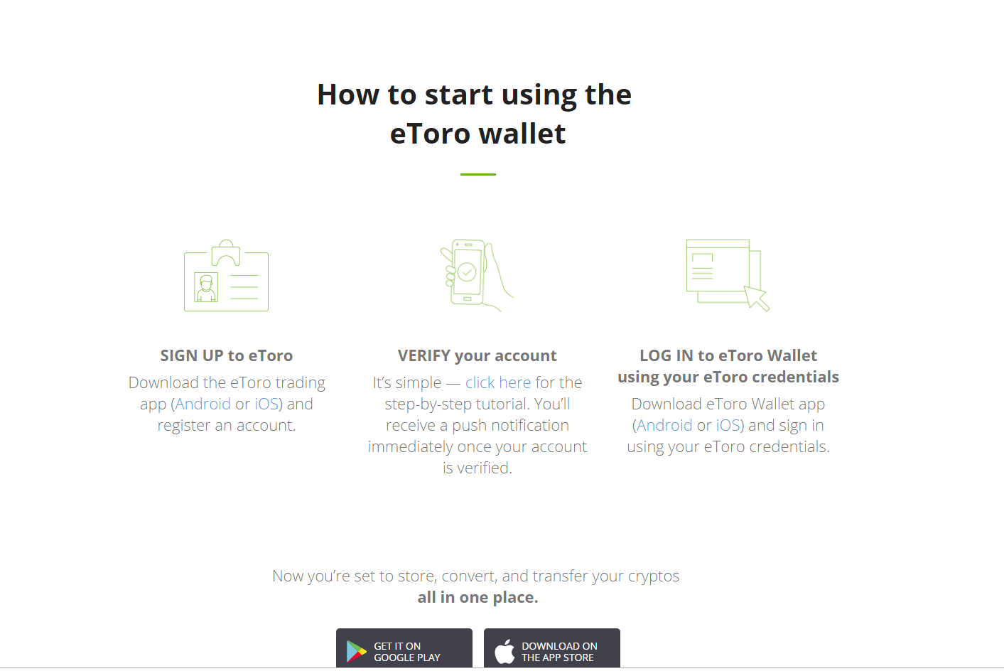eToro Cryptocurrency Wallet Review | Store Bitcoin Now ...
