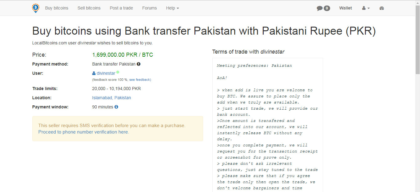 piattaforma di trading bitcoin in pakistan regolamento criptovaluta eu